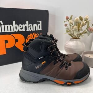 Timberland PRO Switchback Waterproof Composite Safety Toe Work Boot Brown Men 9M